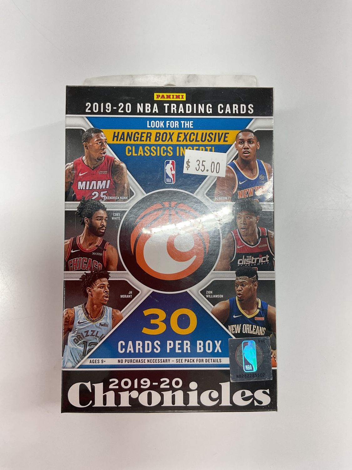 2019-20 Panini Chronicles Basketball Hangar Box