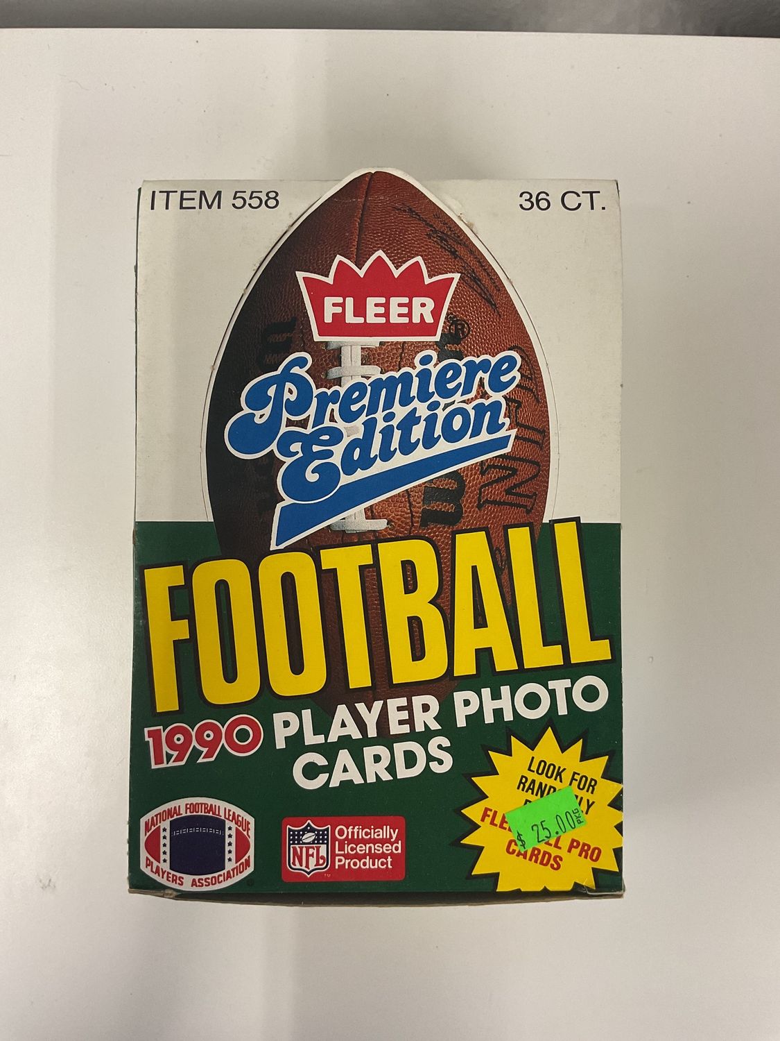 1990 Fleer Football Box