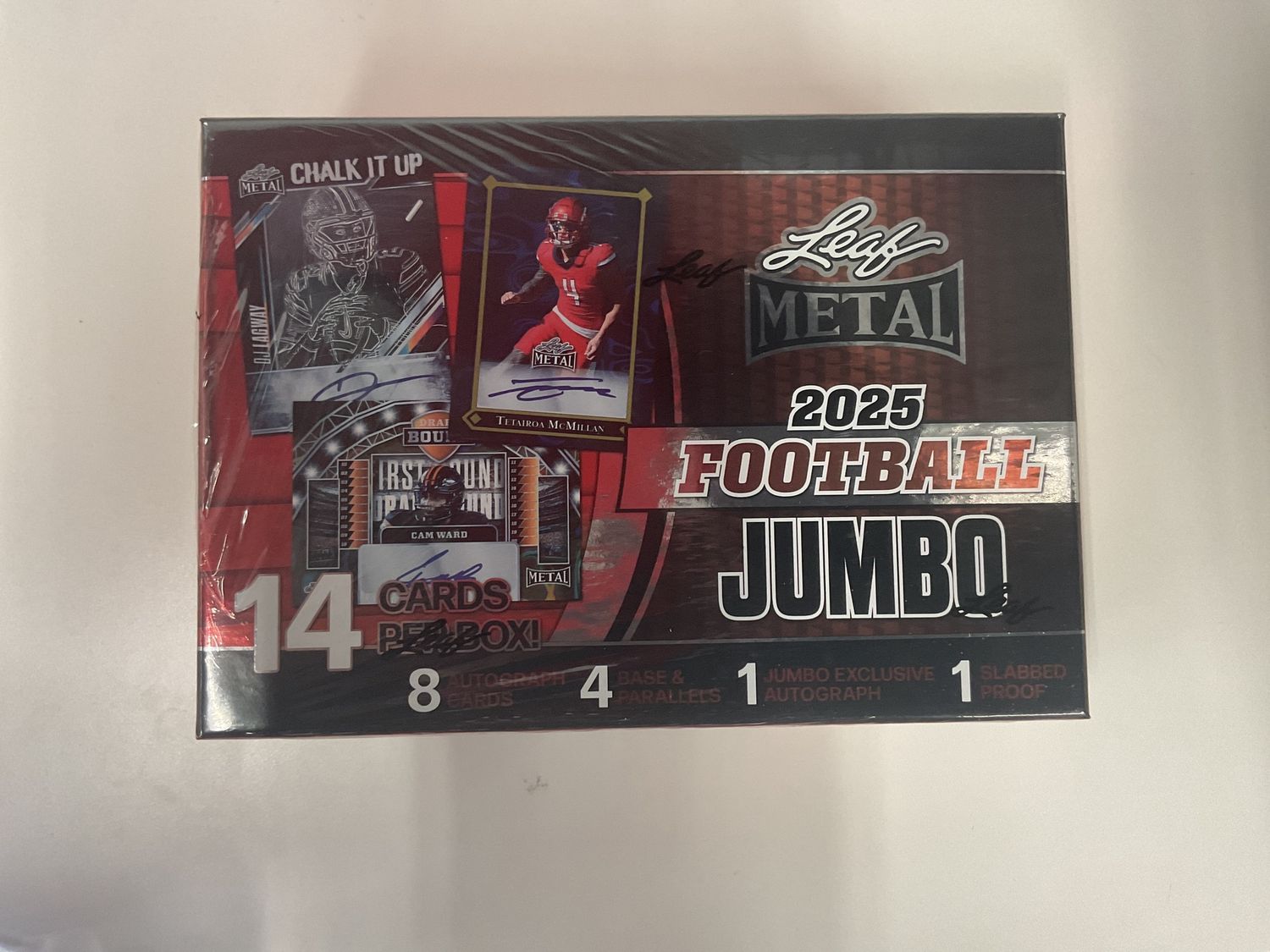 2025 Leaf Metal Football Jumbo hobby box