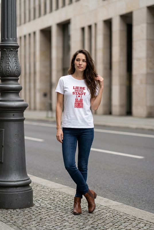 T-Shirt "LIEBE" Roll-Up Sleeve | Unisex