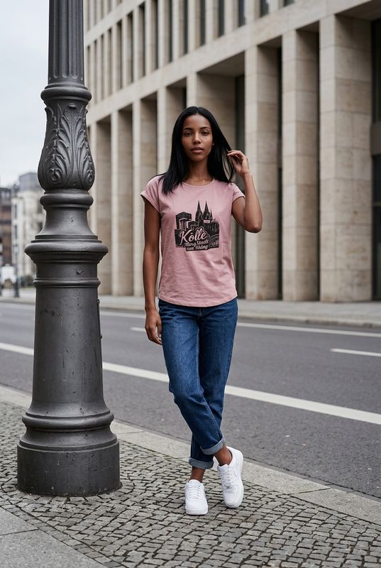 T-Shirt "Kölle" Roll-Up Sleeve