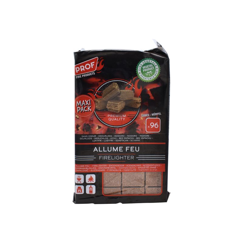 Wood Cubes Firelighter x96