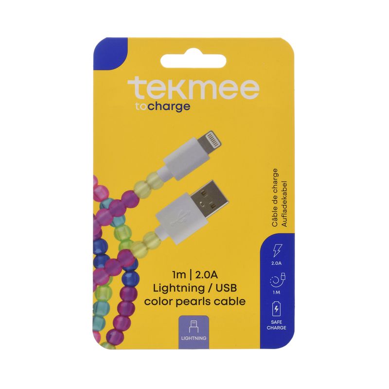 1M USB LIGHTNING COLOR PEARLS
