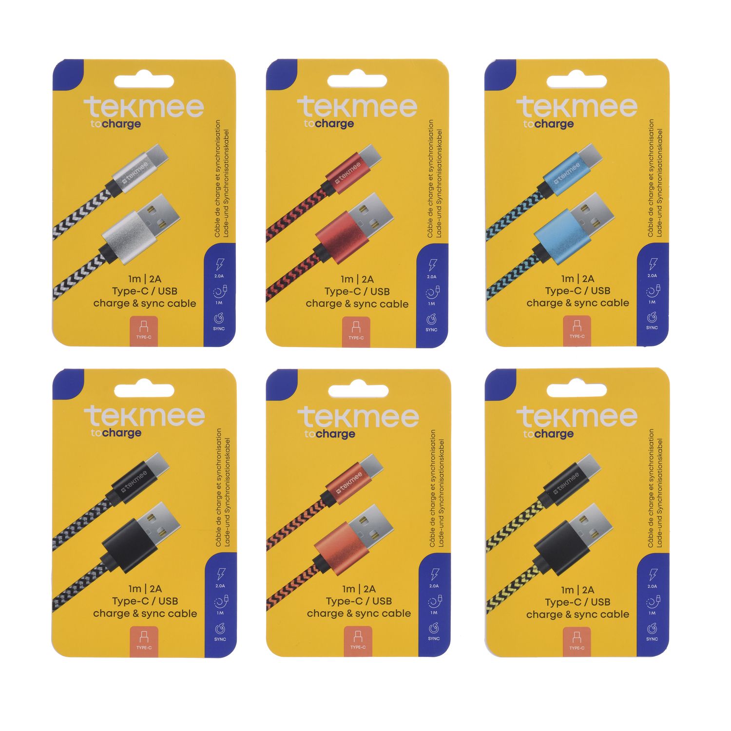 1M TYPE-C NYLON BRAIDED ROUND CABLE