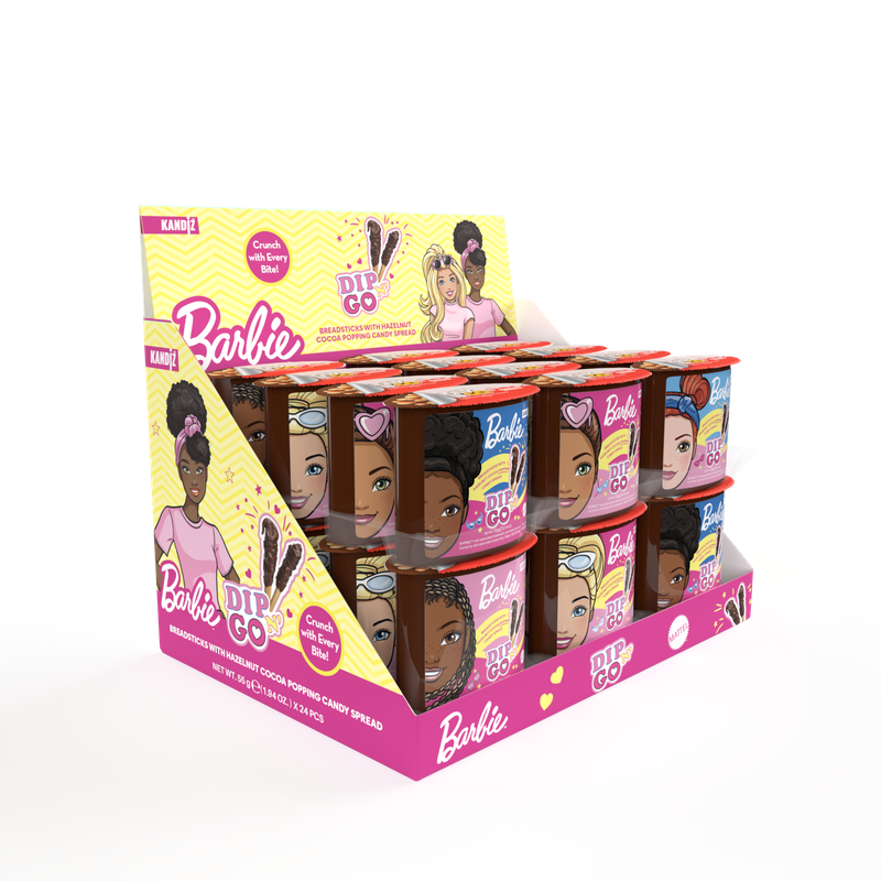 Chocolate Popping Candy 55g Display DIP&#39;N GO! 55g