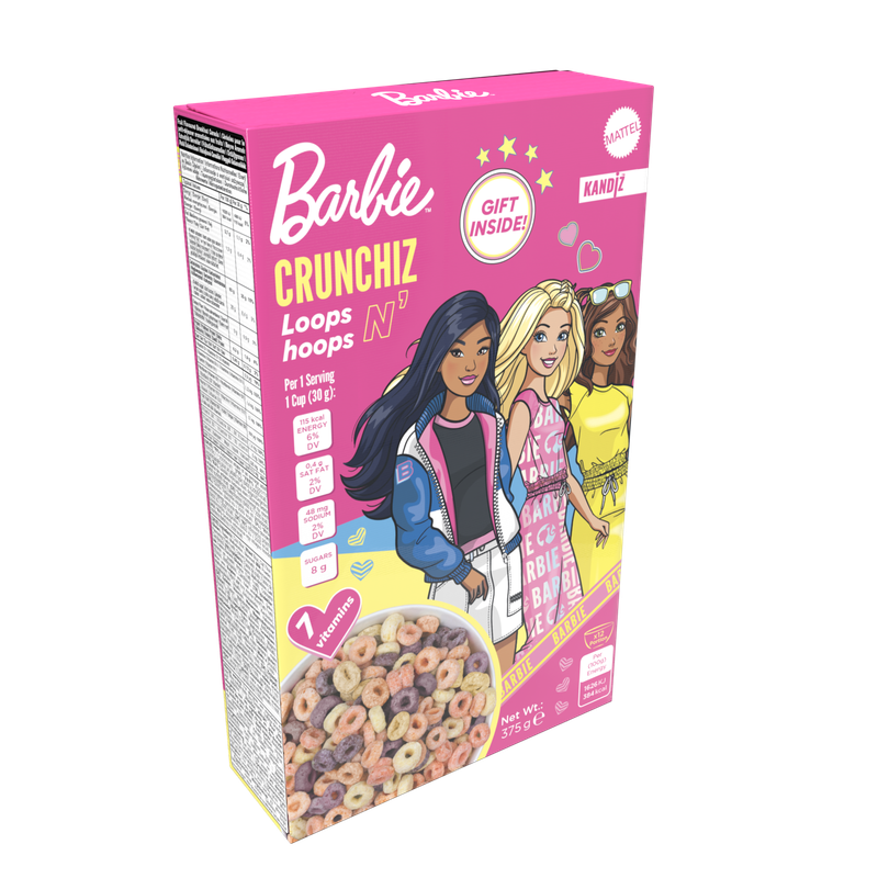 Barbie Crunchiz Loops N&#39; Hoops 375g
