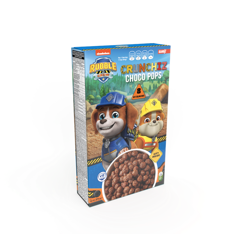 Rubble &amp; Crew Crunchiz Choco Pops 375g