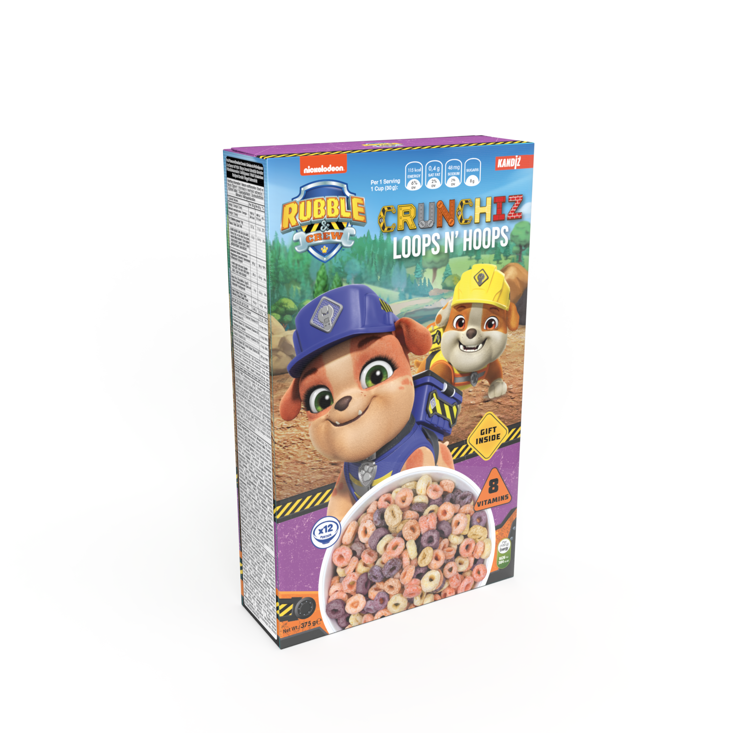 Rubble &amp; Crew Crunchiz Loops N&#39; Hoops 375g
