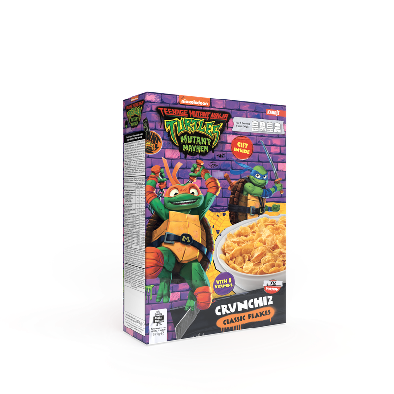 Turtels Crunchiz Classic Flakes 375g