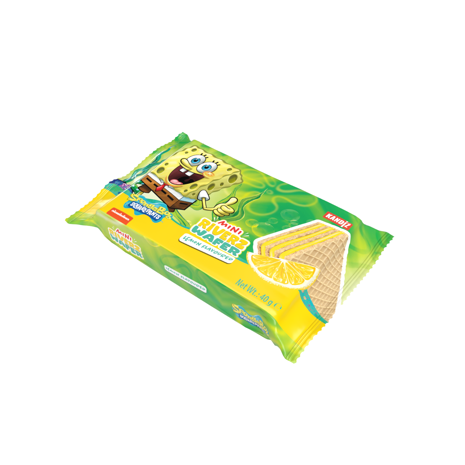 SpongeBop Waffeln Zitrone 40g