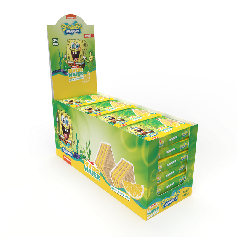 SpongeBop Waffeln Zitrone 40g