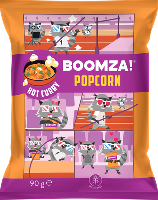 Popcorn with Hot curry flavour