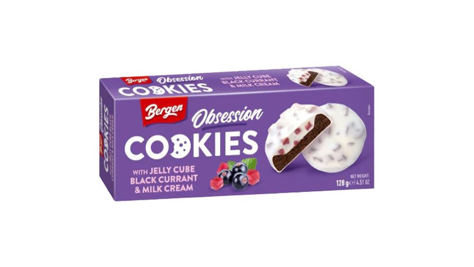 Bergen Obsession Jelly Cube Black Currant 128g
