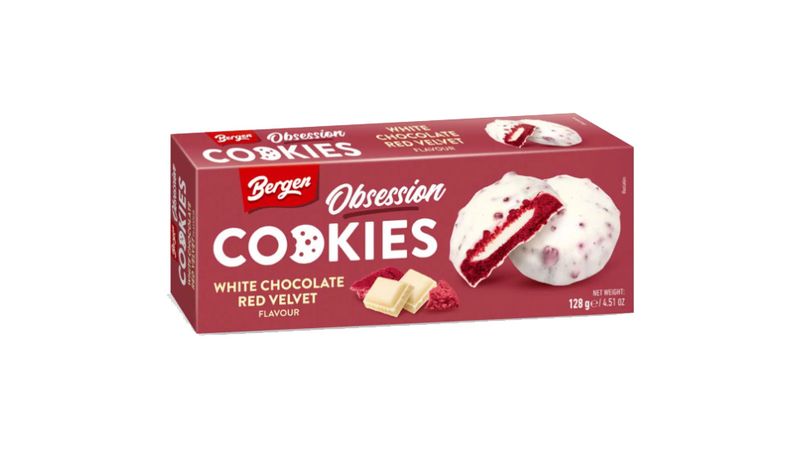 Bergen Obsession White Chocolate Red Velvet 128g