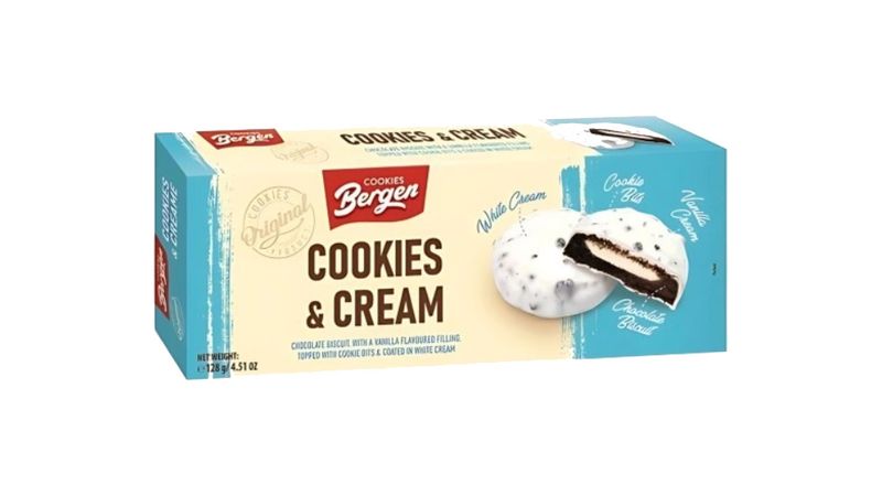 Bergen Cookies &amp; Cream 128g