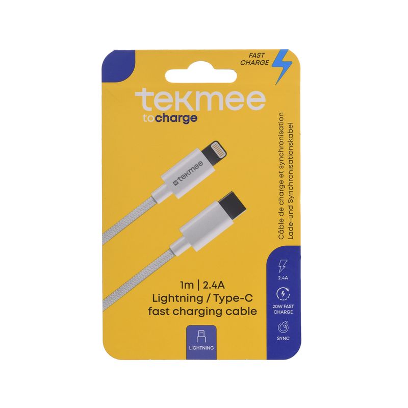 1 M 27W Lightning/Type-C Fish Cable