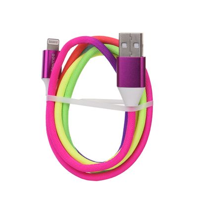1M USB Lightning Rainbow Cable