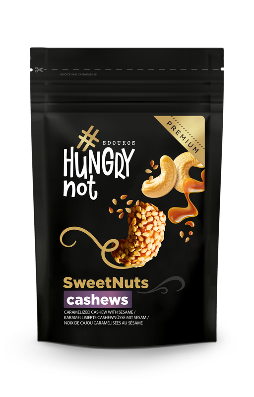 Karamellisierte Cashewkerne mit Sesam