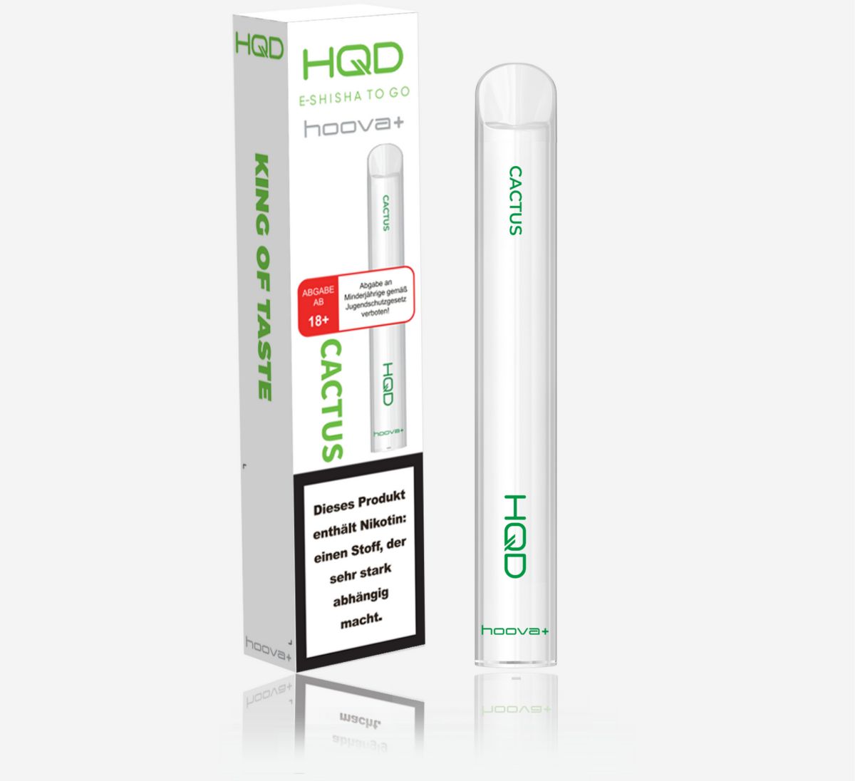 HQD Hoova + Vapes mit Nikotin Cactus