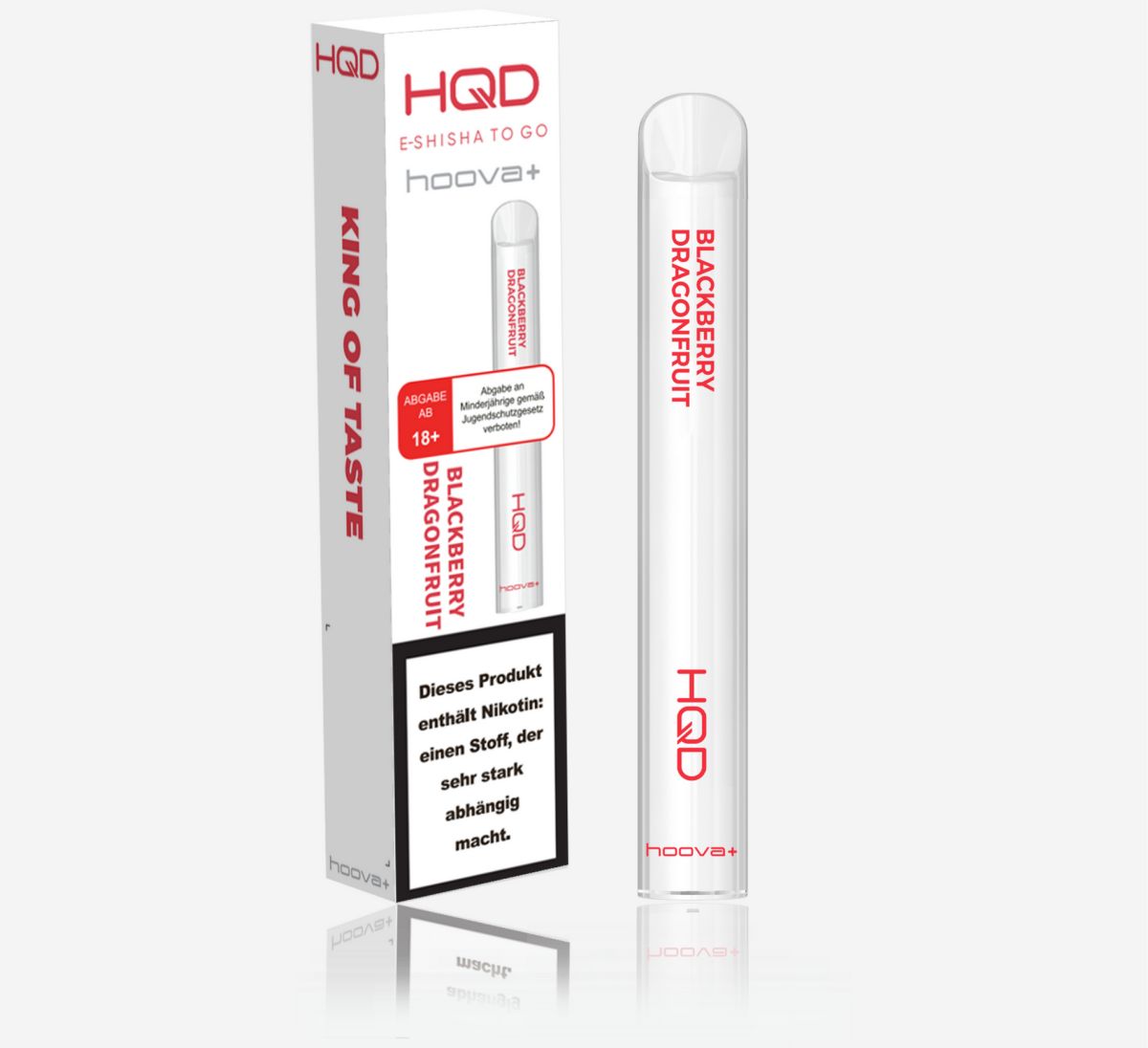 HQD Hoova + Vapes mit Nikotin Blackberry Dragonfruit
