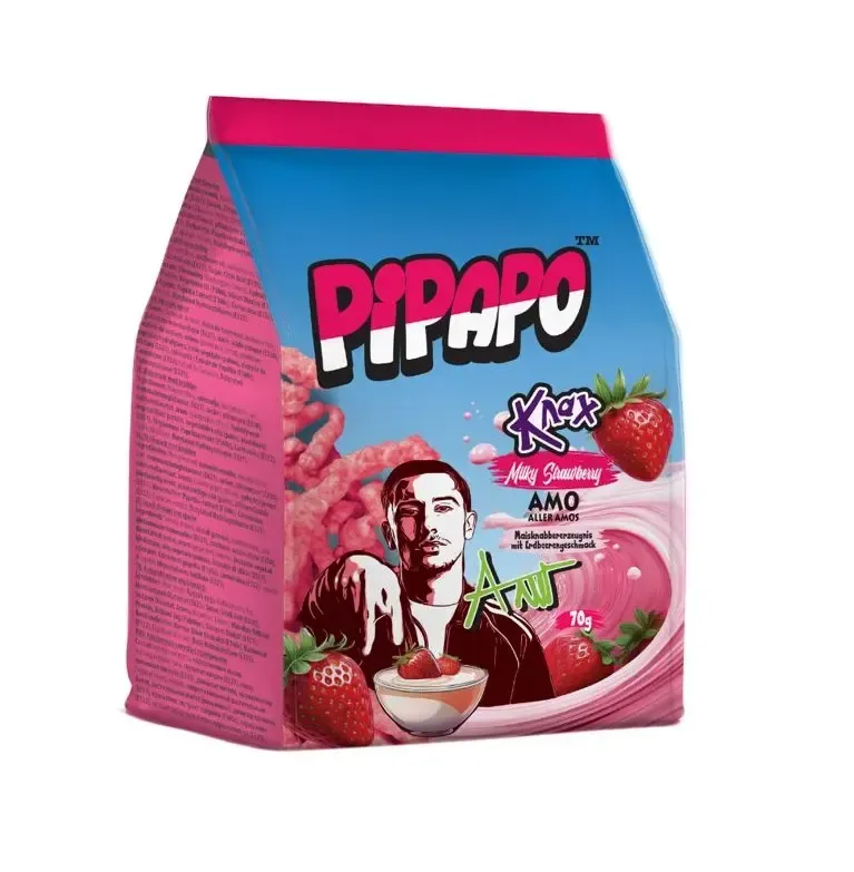 PIPAPO AMO Knax Chips Milky Strawberry