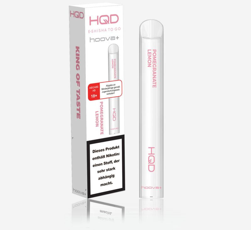 HQD Hoova + Vapes mit Nikotin Pomegranate Lemon