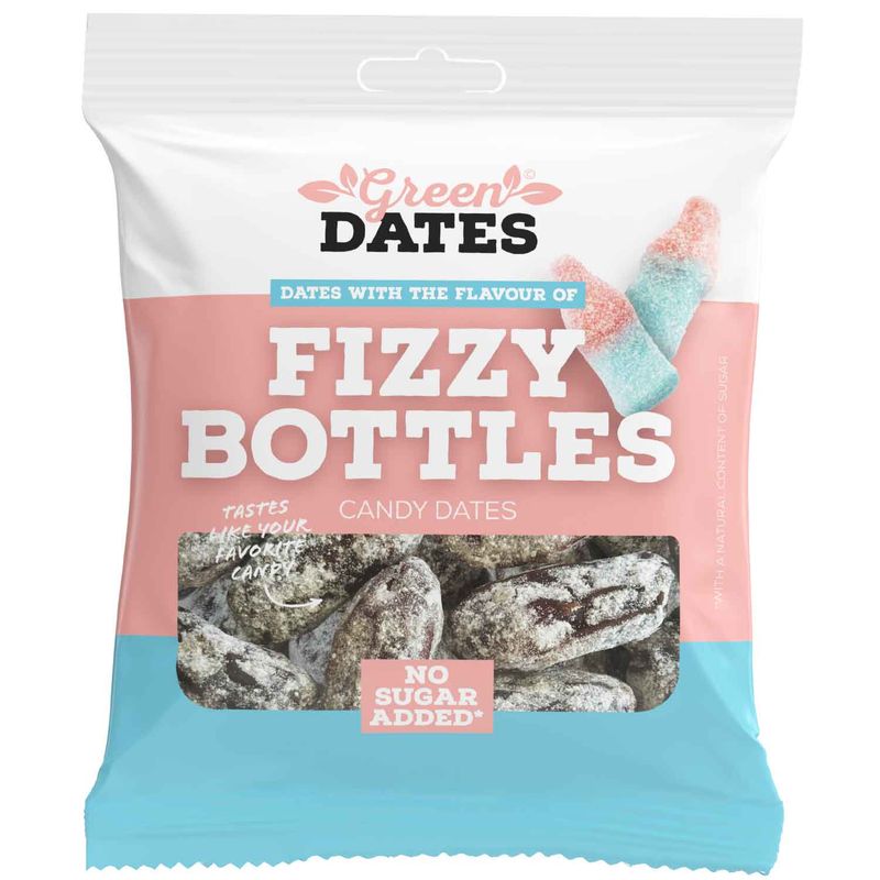 Green Dates Fizzy Bottles 90g
