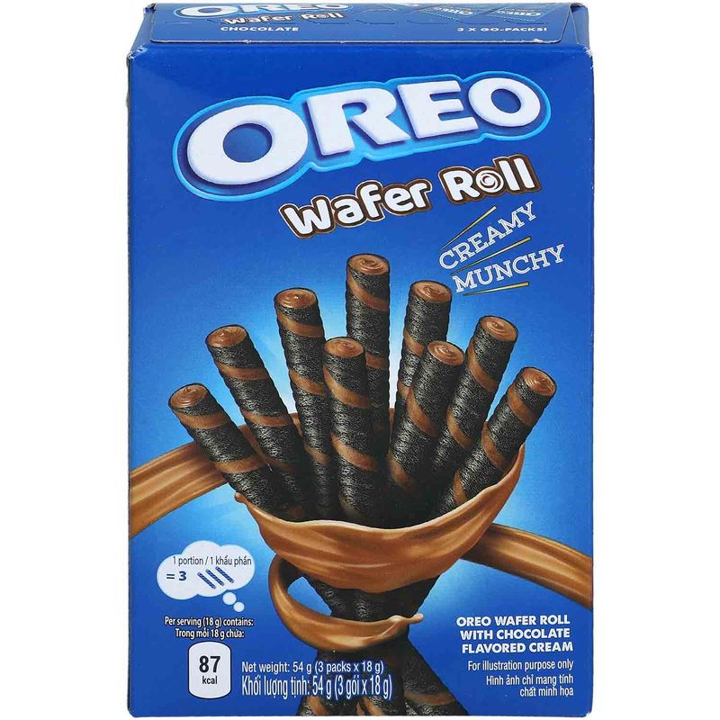 Oreo Wafer Roll Chocolate Asia 54g