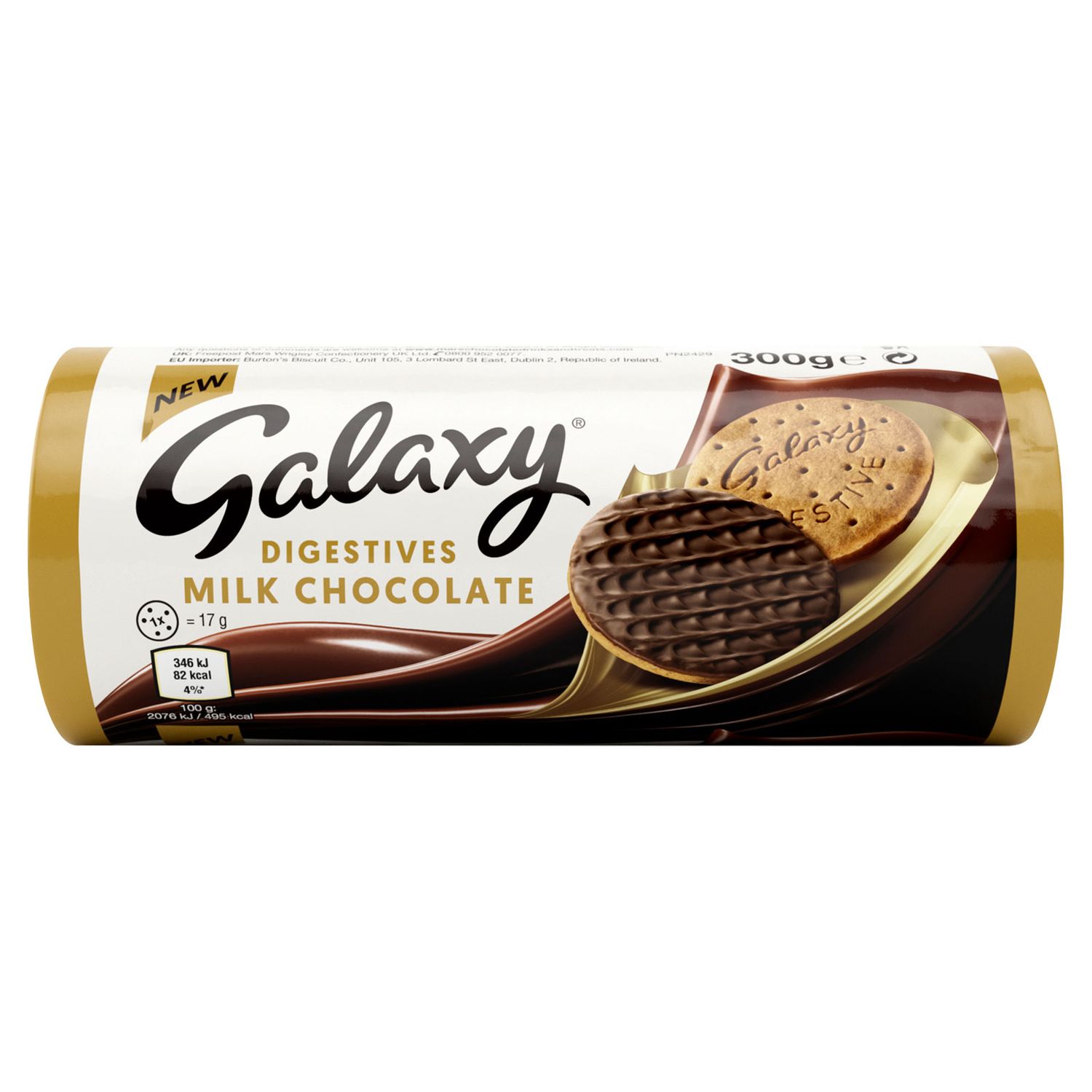 Galaxy - Milk Chocolate Digestives Biscuits - 300g