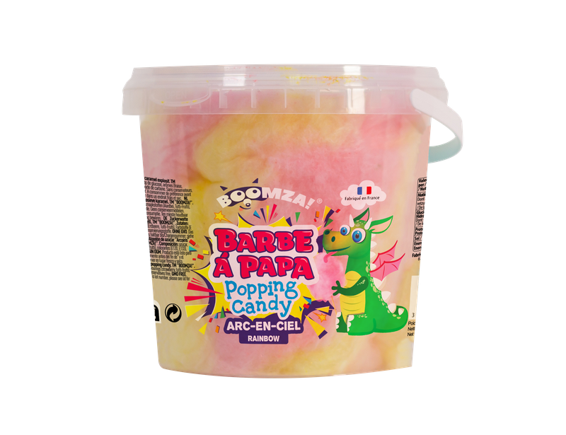 Candy floss Rainbow with popping candy, 50g