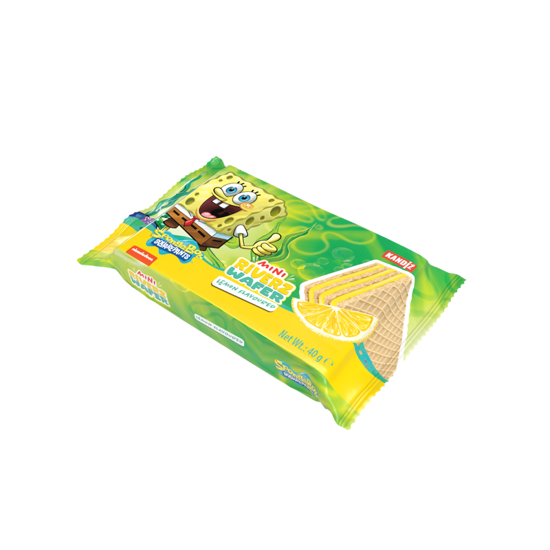 SpongeBop Waffeln Zitrone 40g