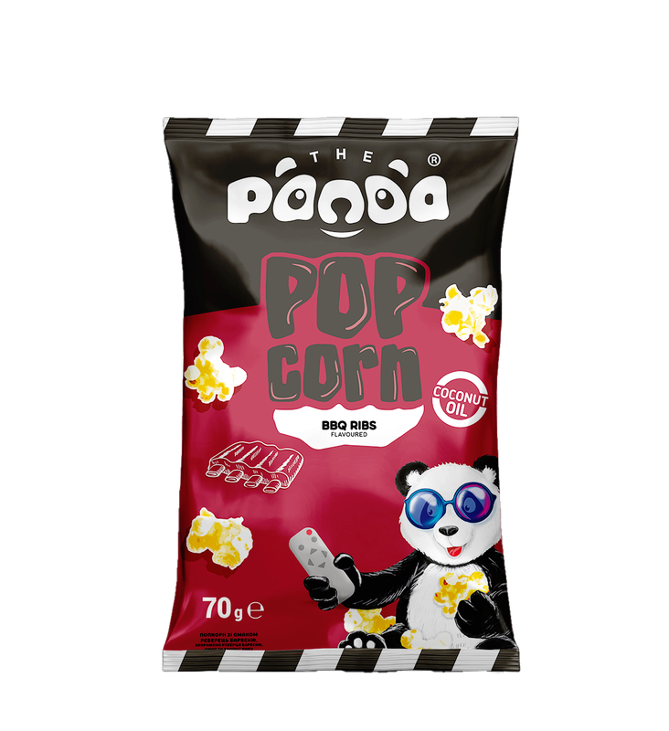 Popcorn with BBQ ribs flavour, 70g