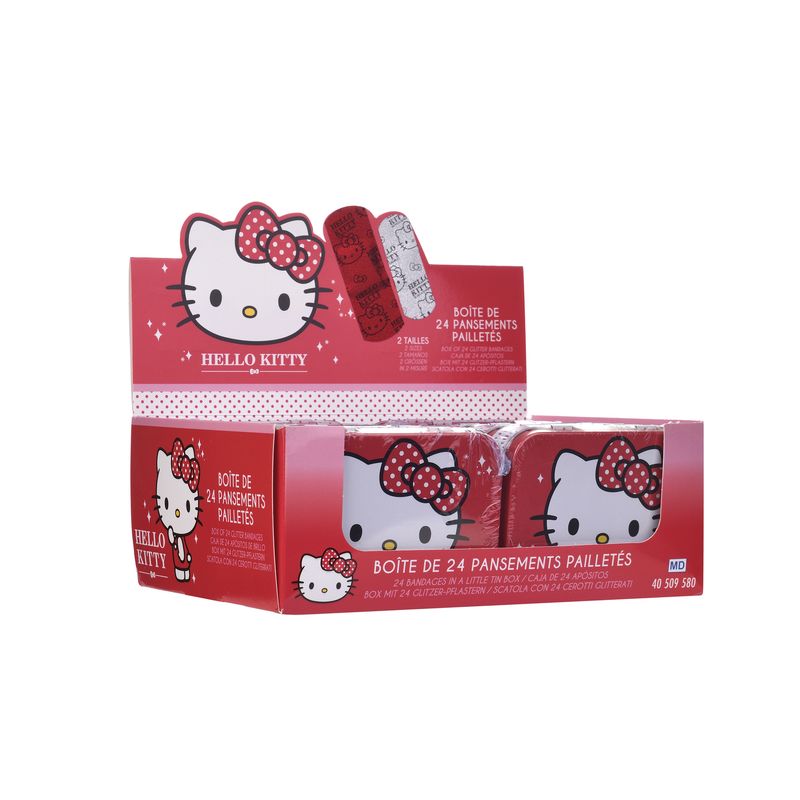 Hello Kitty Glitzer Pflaster in Metallbox