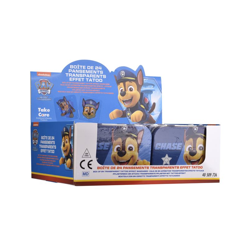 Paw Patrol Tattoo Pflaster in Metallbox