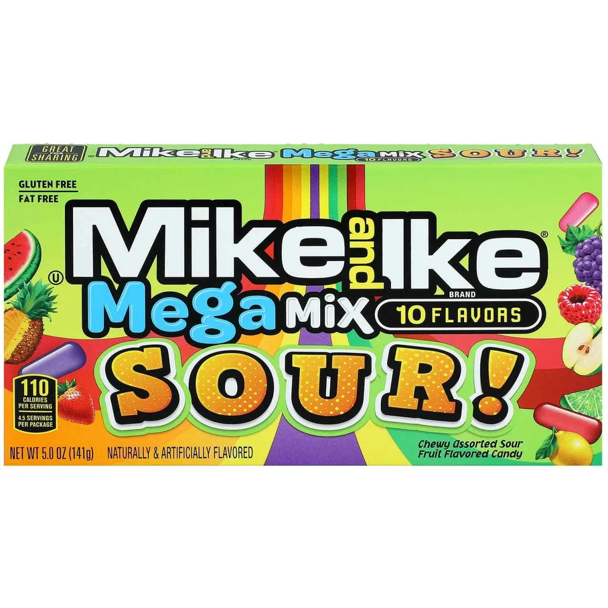 Mike and Ike mega mix 10 flavors