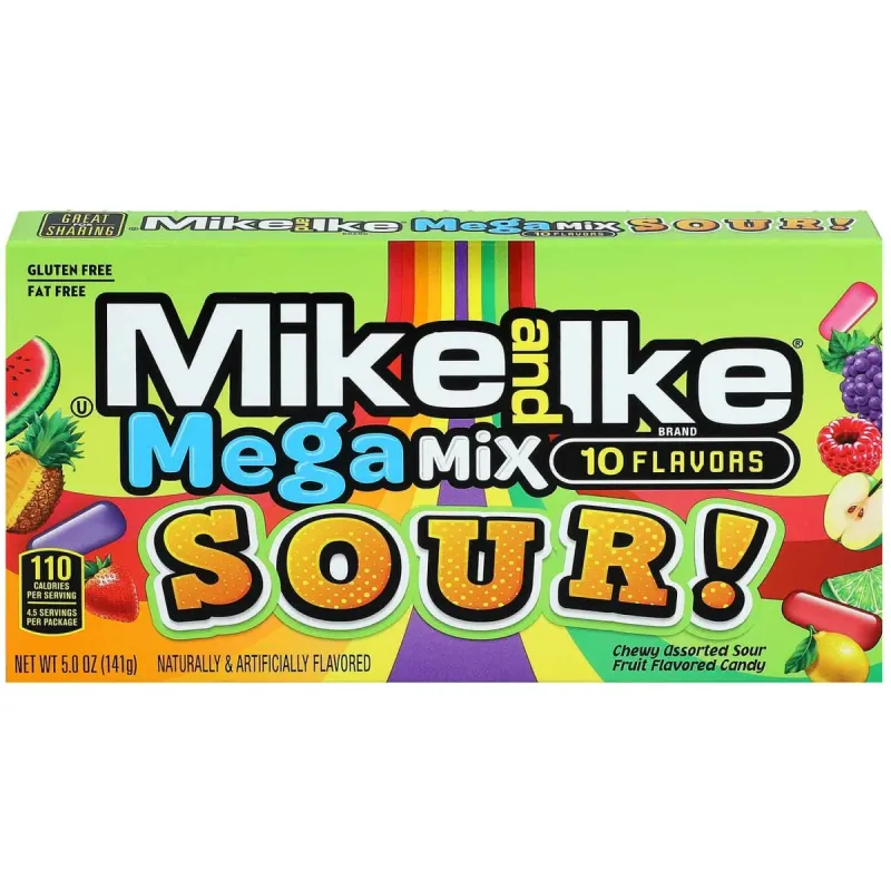Mike and Ike mega mix 10 flavors
