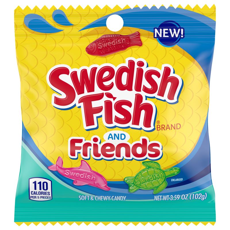 Swedish Fish Brand and Friends 102g