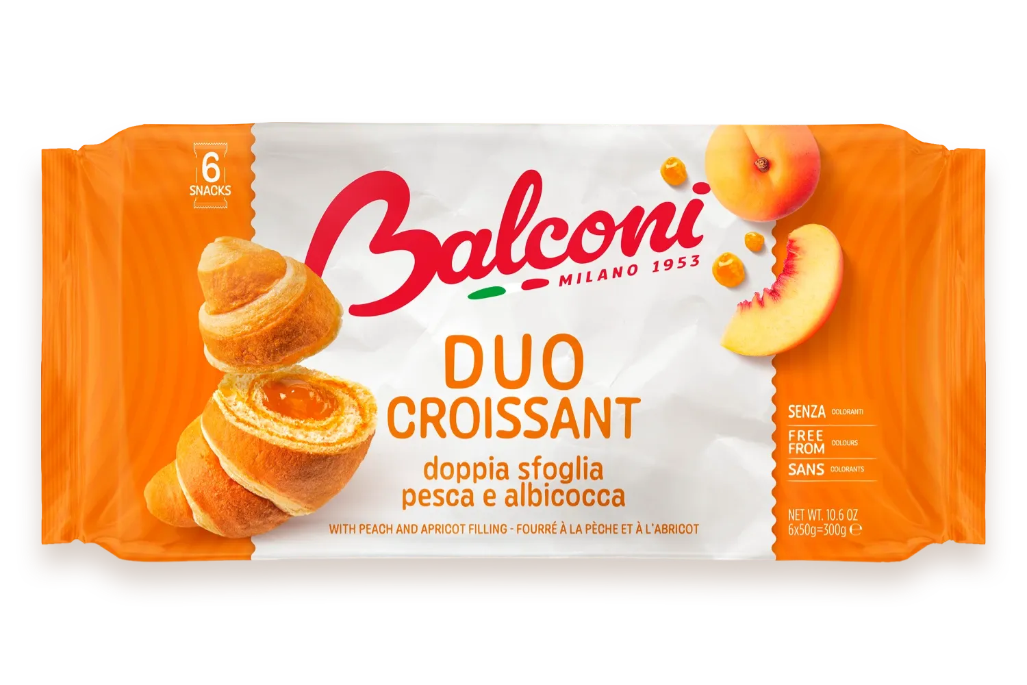 Balconi Duo Croissant Peach &amp; Apricot