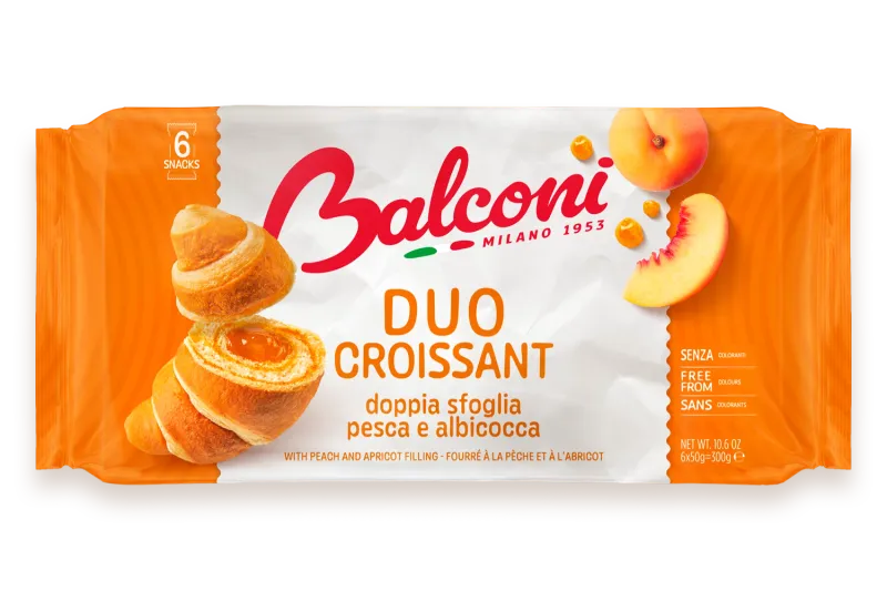 Balconi Duo Croissant Peach &amp; Apricot