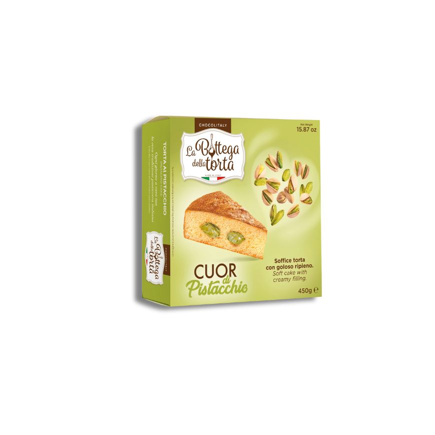 Pistachio heart cake