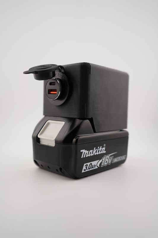 Makita 18V Akku Adapter - KFZ Steckdose + USB A/C - DIY Zubehör