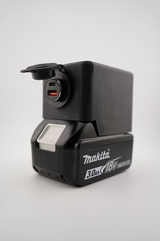 Makita 18V Akku Adapter - KFZ Steckdose + USB A/C - DIY Zubehör