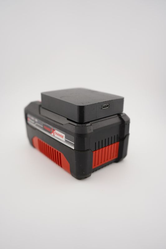 Einhell 18V Akku-Adapter mit USB-C 65W PD Anschluss – Kompakter Strom-Adapter