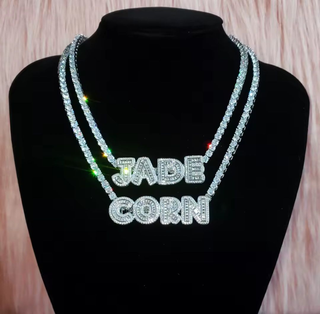 Icy Letters Necklace