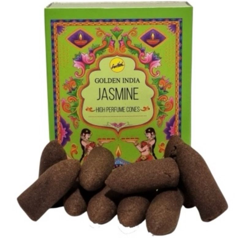 JASMINE INCIENSO GOLDEN INDIA CONOS