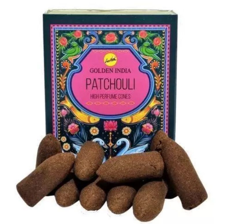 PATCHOULI INCIENSO GOLDEN INDIA CONOS