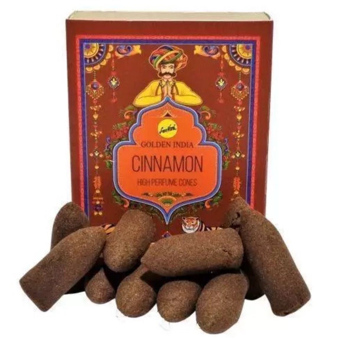 CINNAMON INCIENSO GOLDEN INDIA CONOS