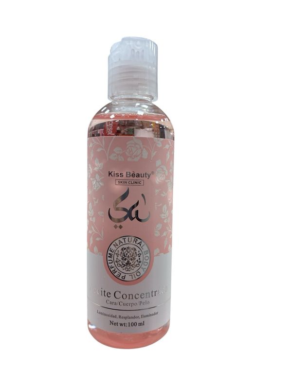 ACEITE CONCENTRADO CARA CUERPO Y PELO YARA ROSA KISS BEAUTY