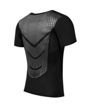 Color: Grey, Style: Shirt-XXL, Size:  - Men Pants Set MMA Long Sleeve T-shirt Men&#39;s Compression Shirts