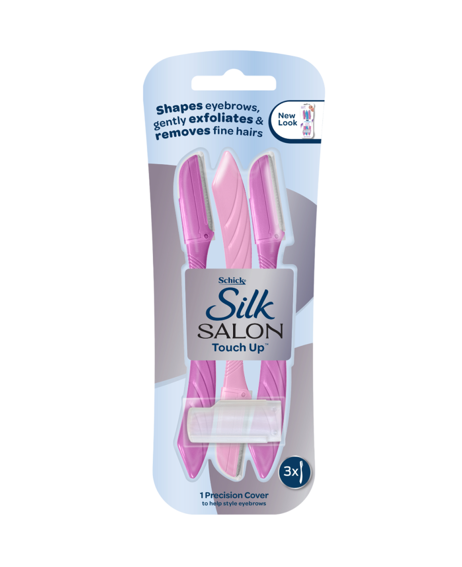 Hydro Silk Touch-Up Multipurpose Exfoliating Facial Razor and Eyebrow Shaper - 3 pack